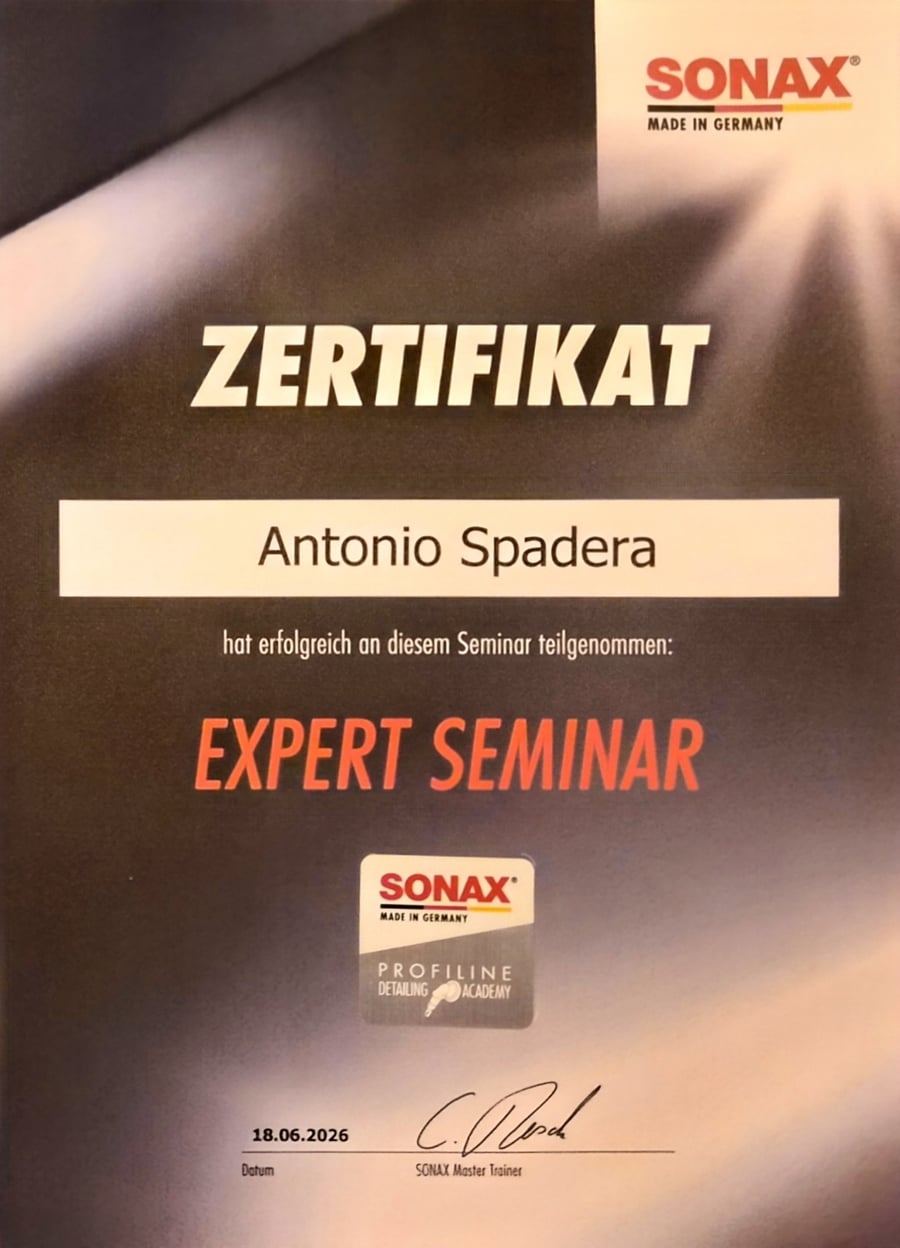 Zertifikat: Sonax Professional Expert